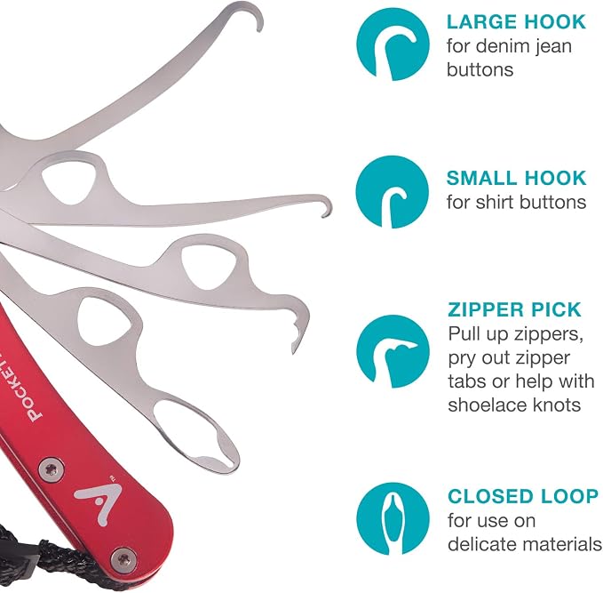 Vivi Zipper Pull and Button Hook Pocket Dresser and Dressing Aid - Image 6