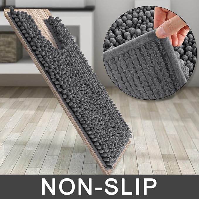 Yimobra Toilet Rug U Shaped Washable 24x24 Inch - Image 4