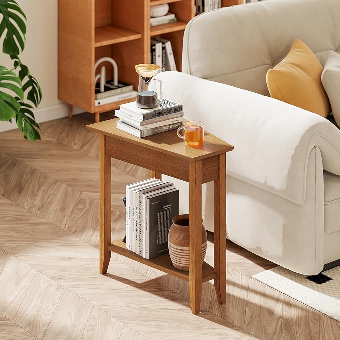 Giantex Wedge End Table, Triangle Side Table - Image 4
