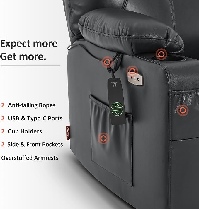 MCombo Oversized Power Lift Recliner Chair - Image 7