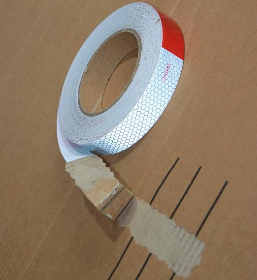 Dot-C2 Reflective Tape 1 inch X 74 FT X 10 Rolls, High Intensity Grade - Image 2
