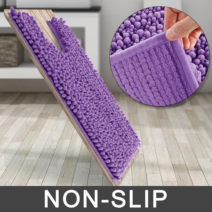 Yimobra Toilet Rug U Shaped Washable 24x20 Inch - Image 4