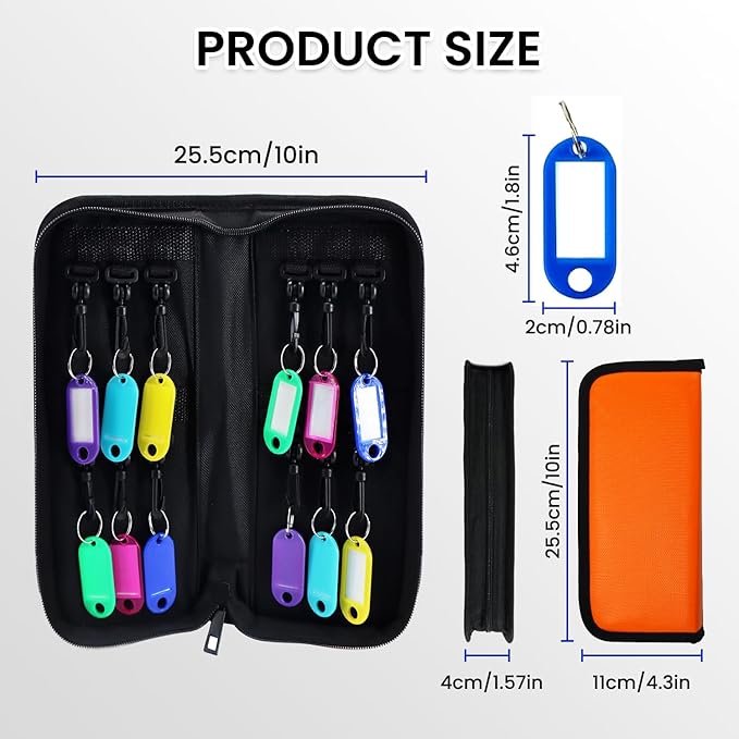 Key Organizer, Zippered Key Case, Fireproof and Waterproof Key Binder - Image 3