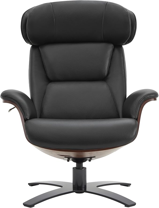 CHITA Genuine Leather Reclining Swivel Chair - Image 3