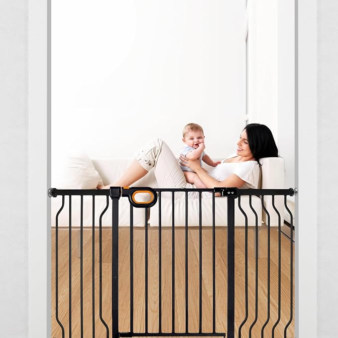 Baby Gate for Stairs 29-52 Inch Wide, Safety Gate for Baby Adjustable Pet Gate - Image 5