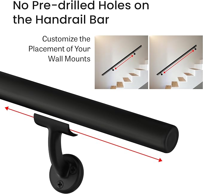 Meranti Aluminum Handrail for Indoor or Outdoor Steps and Stairs – Hand Rails - Image 8
