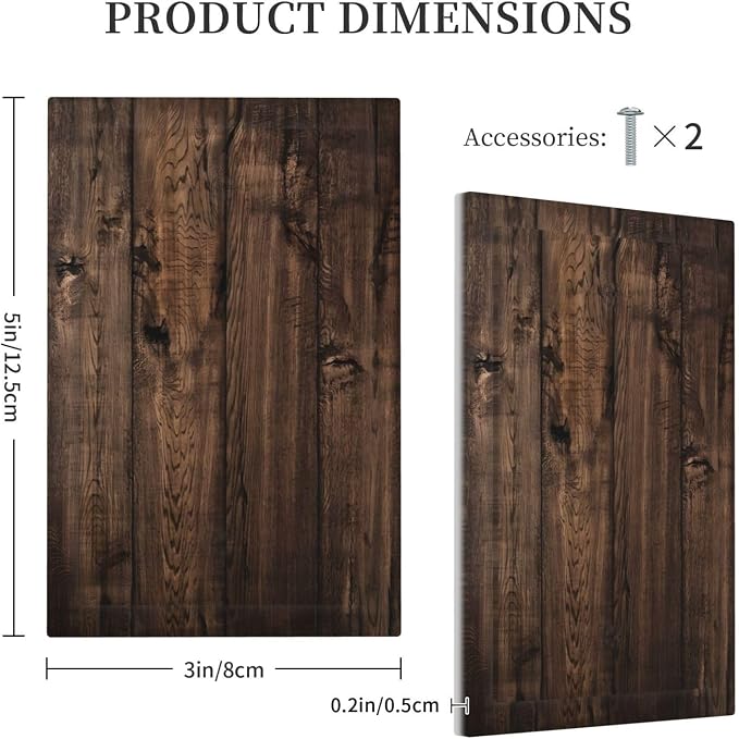 Rustic Brown Wood Plank Vintage Wooden Texture Print Light Switch Cover Plate 1 - Image 5