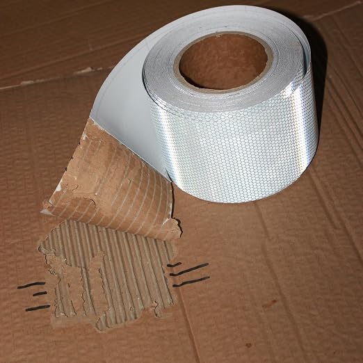 Silverer Reflective Tape 4 inch Wide, Outdoor Waterproof Hazard Conspicuity - Image 2