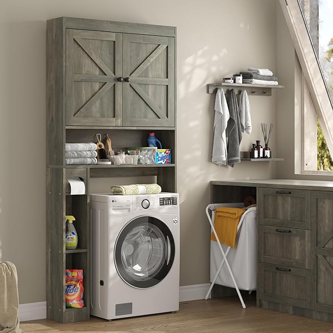 Furnideco 32.3''W Over The Toilet Storage Cabinet - Image 5