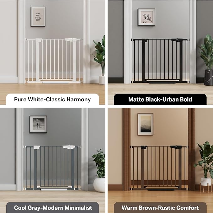 Cumbor 29.7-40.6" Baby Gate for Stairs, Baby Essential Safety Gate, Mom's - Field & Grace
