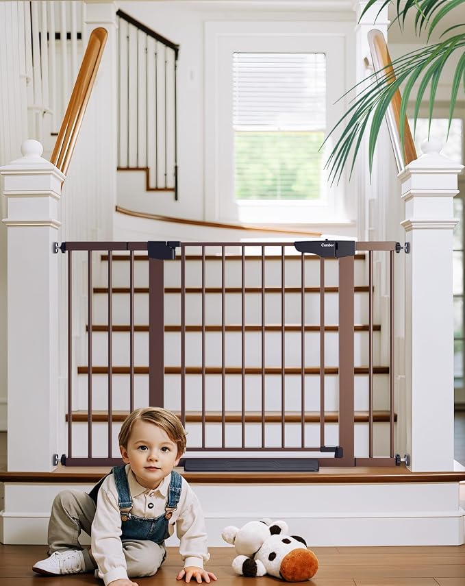 Cumbor 29.7-48" Baby Gate for Stairs, Mom's Choice Awards Winner-Dog Gate for - Field & Grace
