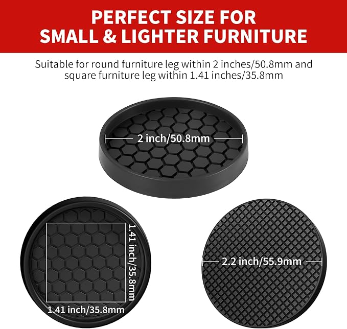 Ezprotekt Non Slip Furniture Pads, Anti Skid Furniture Coasters - Image 4