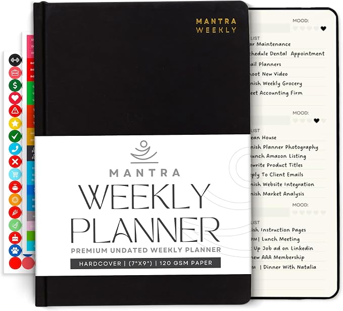 2026 Planner, Daily Journal & Gratitude Journal All-In-One by MantraPlanner