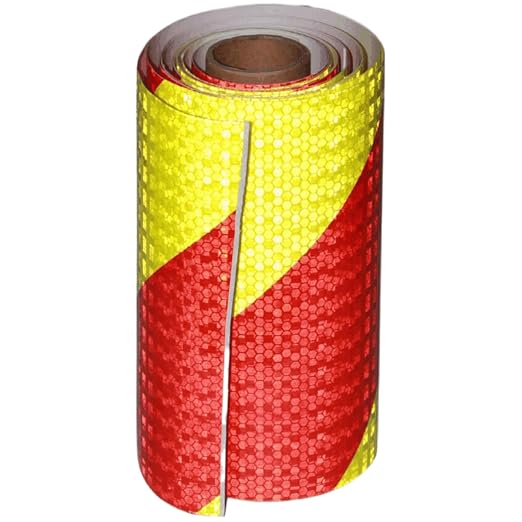 Reflective Tape Outdoor Waterproof 8 inch X 10 feet, High Visibility Hazard by tuyrchu