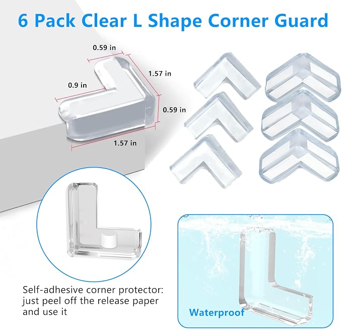 2 in x 16.4 ft, Soft Corner Protectors Baby Proof, Furniture Corner Guard & - Image 3
