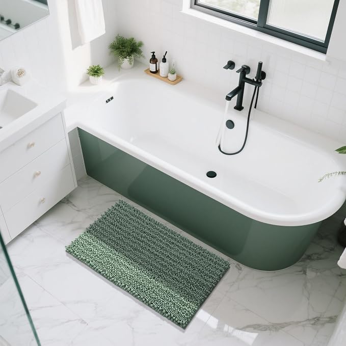 Yimobra Large Bathroom Rugs Non Slip Washable 36x24 Inch - Field & Grace