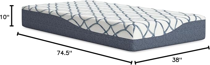 Signature Design by Ashley 10 Inch Chime Elite 2.0 Firm Green Tea Memory Foam - Image 3
