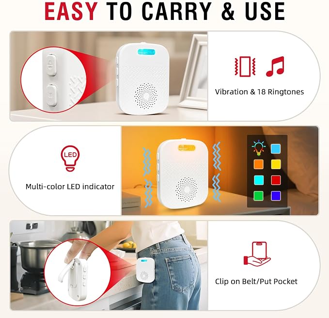 CallToU Caregiver Pager Wireless Call Buttons - Image 4
