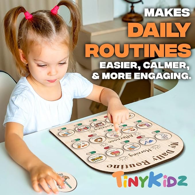 Daily Routine Chart for Kids, Visual Schedule, Routine Chart for Toddlers 3-5 - Image 7