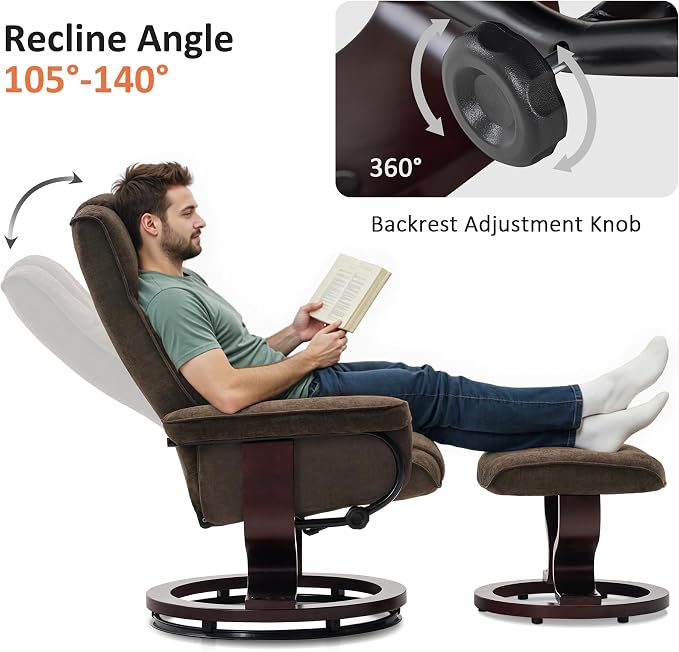 MCombo Manual Swivel Recliner - Image 5