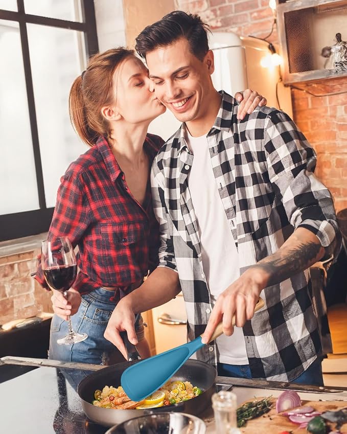 Multifunction Spatula Spoon for Nonstick Cookwares, Sturdy BPA-Free Matte - Image 6