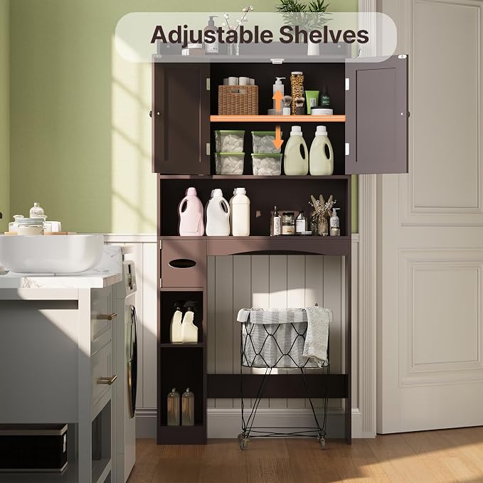 Gizoon Over The Toilet Storage Cabinet, Over Toilet Bathroom Organizer - Image 2
