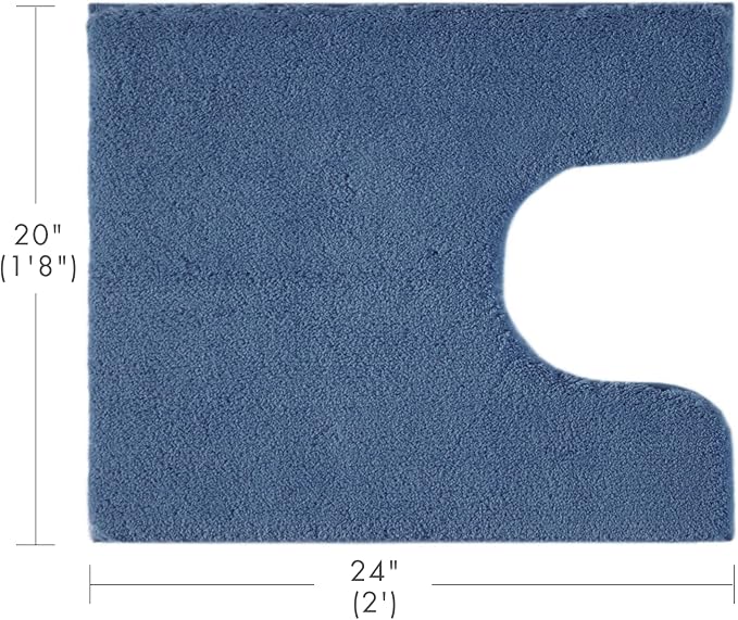 Madison Park Signature Marshmallow Bathroom Rug Non Slip, Luxrurious Plush Bath - Image 2