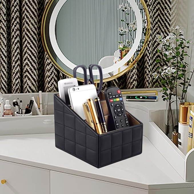 Fashionable PU Leather TV Remote Control Holder - Image 4