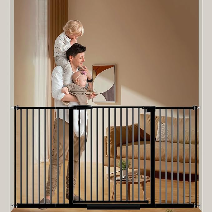 DEARBB Extra Wide Baby Gate Ultra Narrow Spacing 30.11-77.36" Pressure Mounted by DEARBB