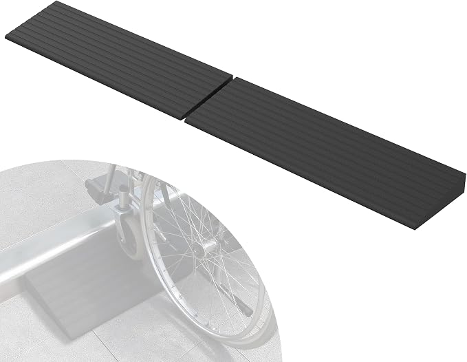 1" H Rubber Threshold Ramps for Doorways, Door Threshold Ramp, Access Ramps for by Nuvium-Durablereliablereadyforanystep