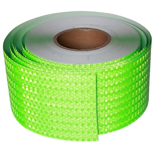 Industrial Reflective Tape Green 4 inch Wide, Outdoor Waterproof Hazard by tuyrchu