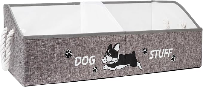 Large Dog Toy Basket with Handles, 28.5" Collapsible Multi-Purpose Hard Board by Unknown