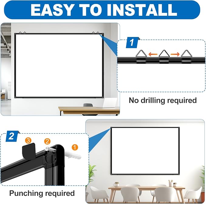H-Qprobd Large Magnetic White Board Dry Erase Whiteboard - Image 4