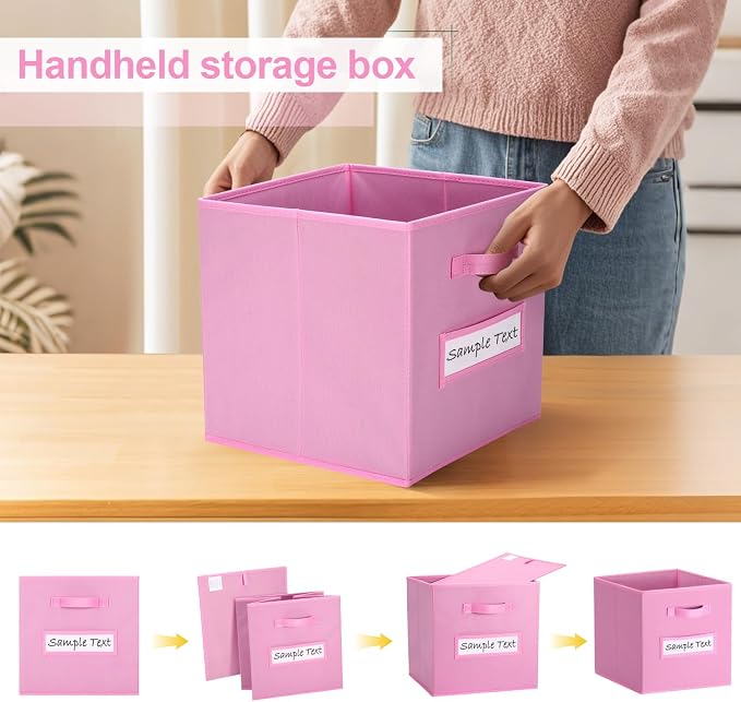 artsdi Fabric storage cubes 13 Inch Cube Storage Bin, cube organizer bins - Image 4