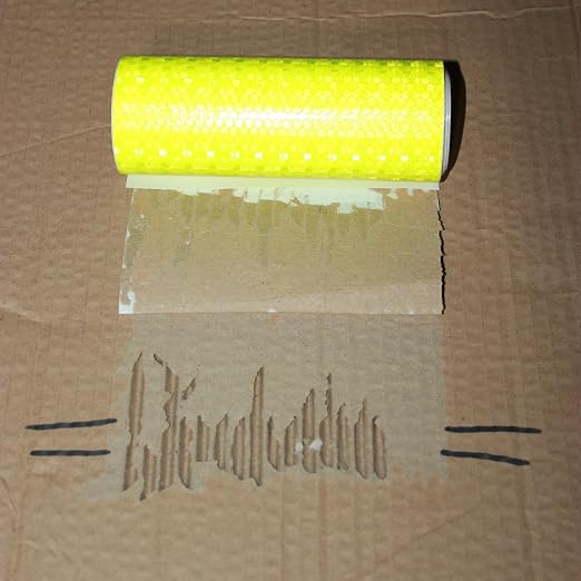 Industrial Reflective Tape Fluorescent Yellow 4 inch - Image 2