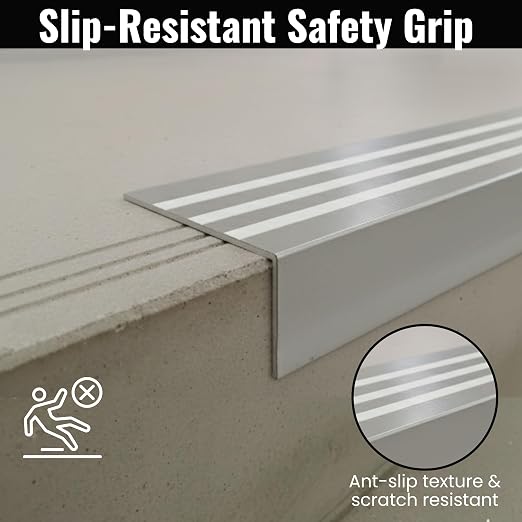 Aluminum Stair Nosing 36" – Heavy-Duty Stair Edge Protector, Non-Slip Stair - Image 5