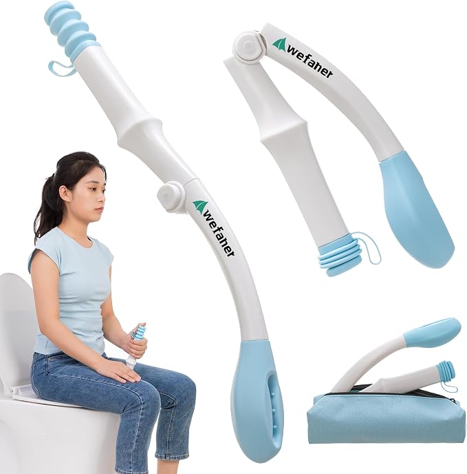 Foldable Toilet Aid, 15.6“ Long Comfort Wipe Wand Bottom Buddy Toilet Self by FREEDOMOFCHOICESIMPLELIFE