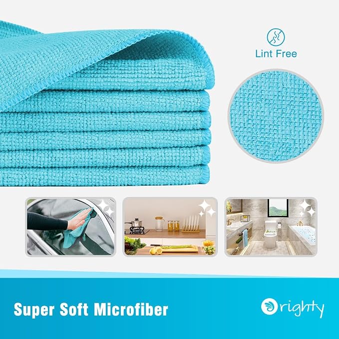 Orighty Microfiber Cleaning Cloth, 12 Pack Microfiber Towels - Field & Grace