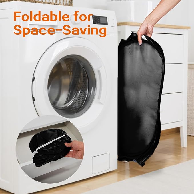 Foldable Laundry Baskets, Collapsible Mesh Laundry Hamper, Durable Pop Up - Image 6