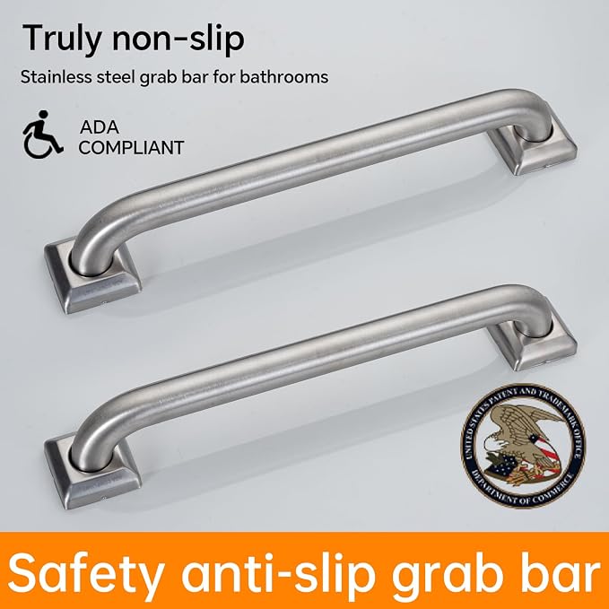 joyrain 500lb Capacity Stainless Steel Grab Bar - Image 2