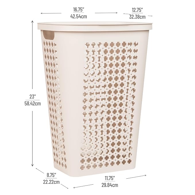 Mind Reader Slim Tapered Laundry Hamper - Image 3
