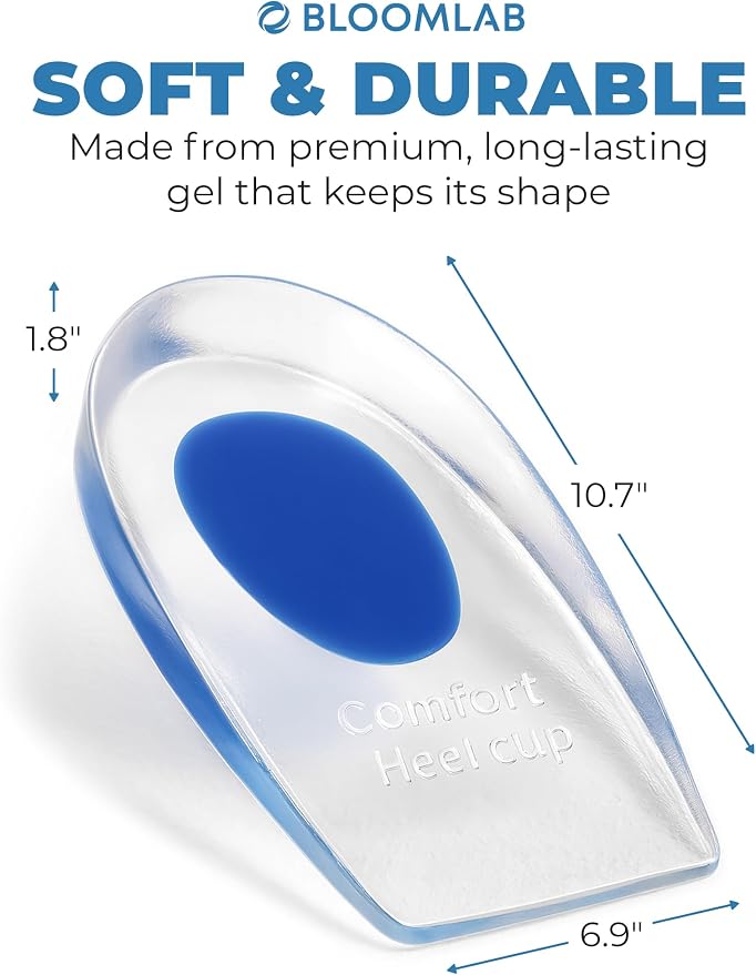 Gel Heel Pads, 6 Pack, for Achilles Tendonitis, Shoe Wedge Inserts for Plantar - Image 3