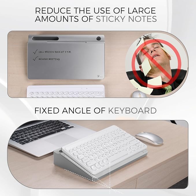 TOWON Small Compact Glass Desktop Whiteboard - Image 4