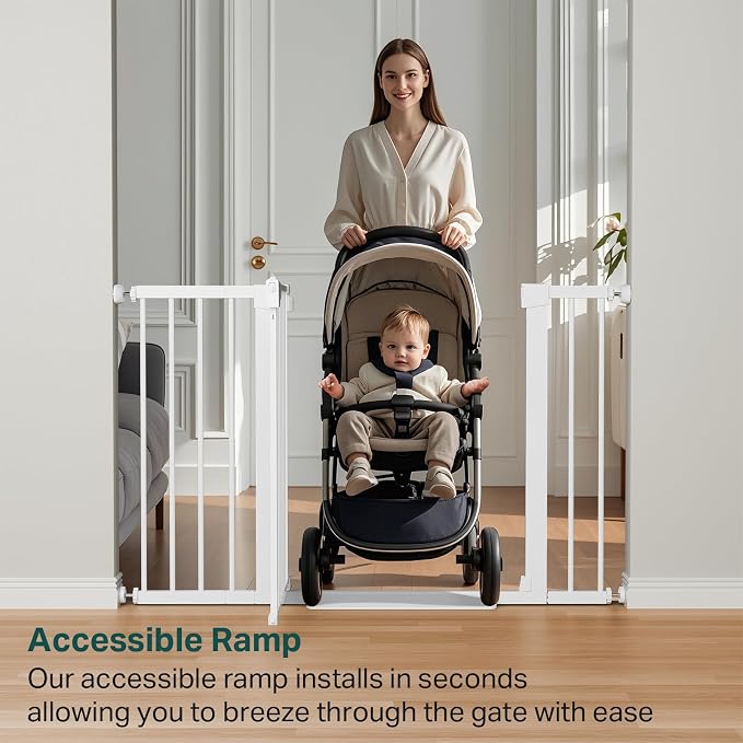Cumbor 29.7-48" Baby Gate for Stairs, Mom's Choice Awards Winner-Dog Gates for - Field & Grace