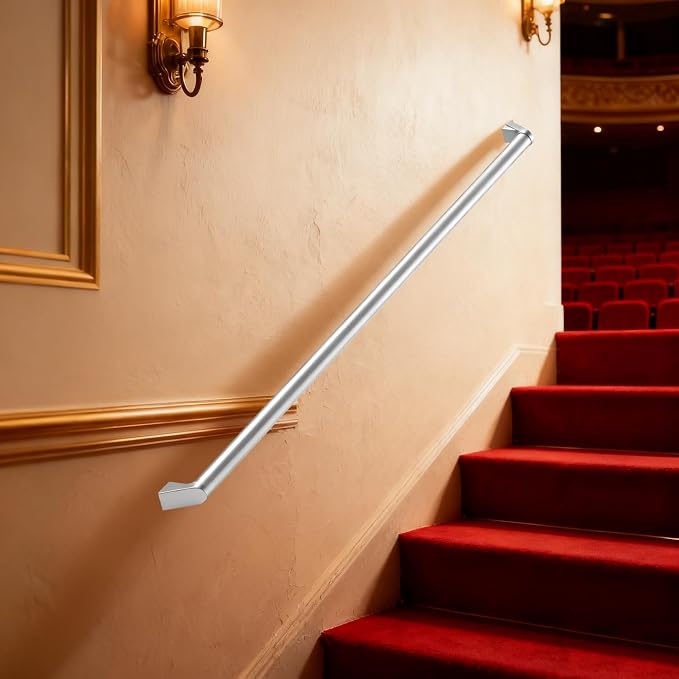 17 FT Handrails for Indoor Stairs, Railings，Outdoor Stairs Handrail，Modern - Image 5