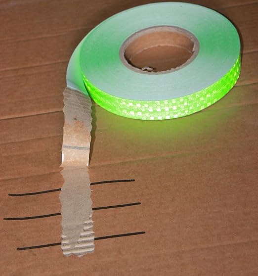 Green Reflective Tape Outdoor Waterproof 1 inch, High Visibility Hazard - Image 2