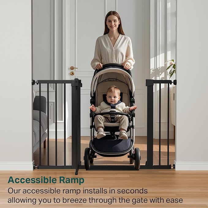 Cumbor 29.7-48" Baby Gate for Stairs, Mom's Choice Awards Winner-Dog Gate for - Field & Grace