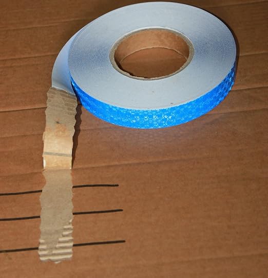 Blue Reflective Tape Outdoor Waterproof 1 inch, High Visibility Hazard - Image 2