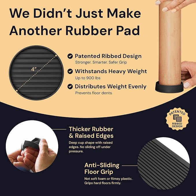 CasterMaster Heavy Duty Non Slip Furniture Pads - Image 2
