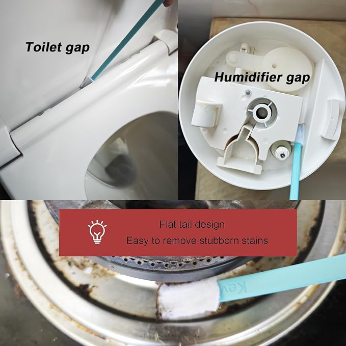 50PCS Disposable Crevice Cleaning Brush Kit, Disposable Toilet Brush, Window - Field & Grace